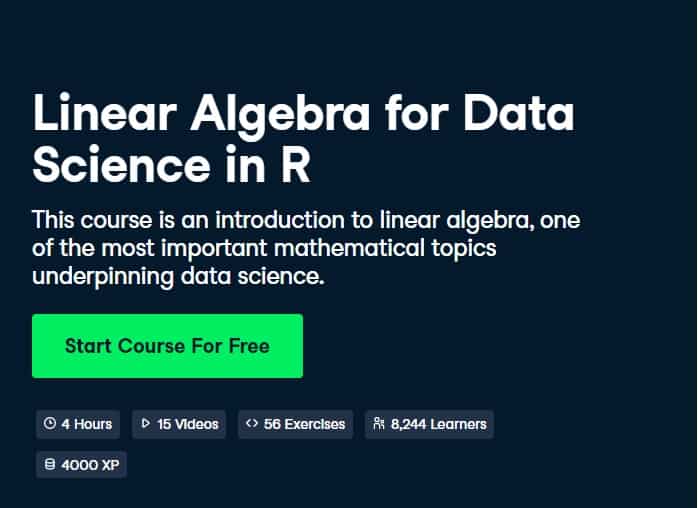 datacamp linear algebra