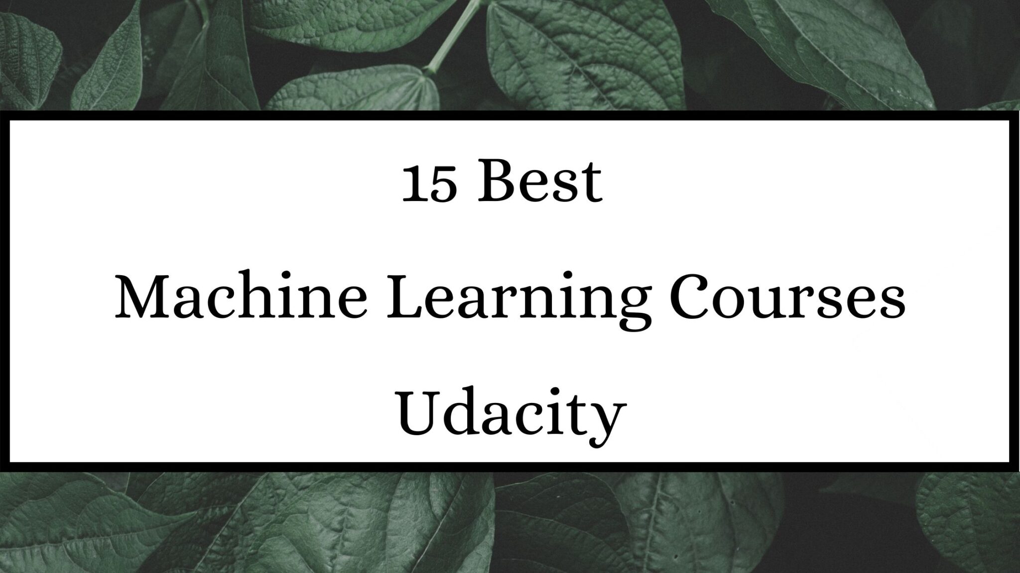 15 Best+FREE Udacity Machine Learning Courses In 2024