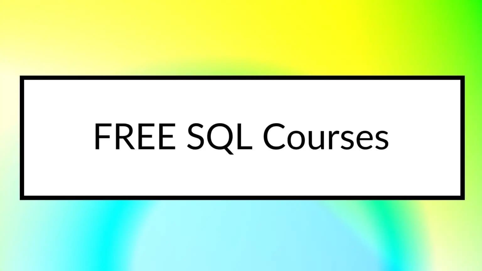 Coursera Sql Free