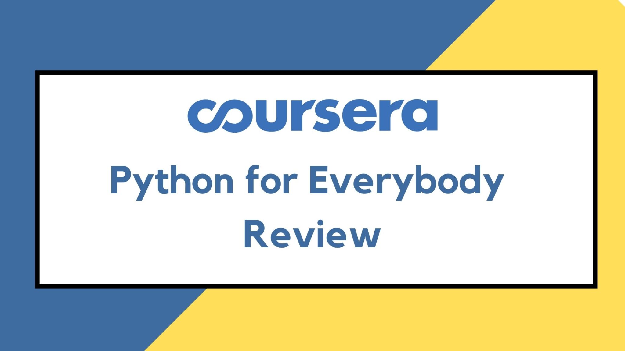 Python For Everybody Coursera Cost