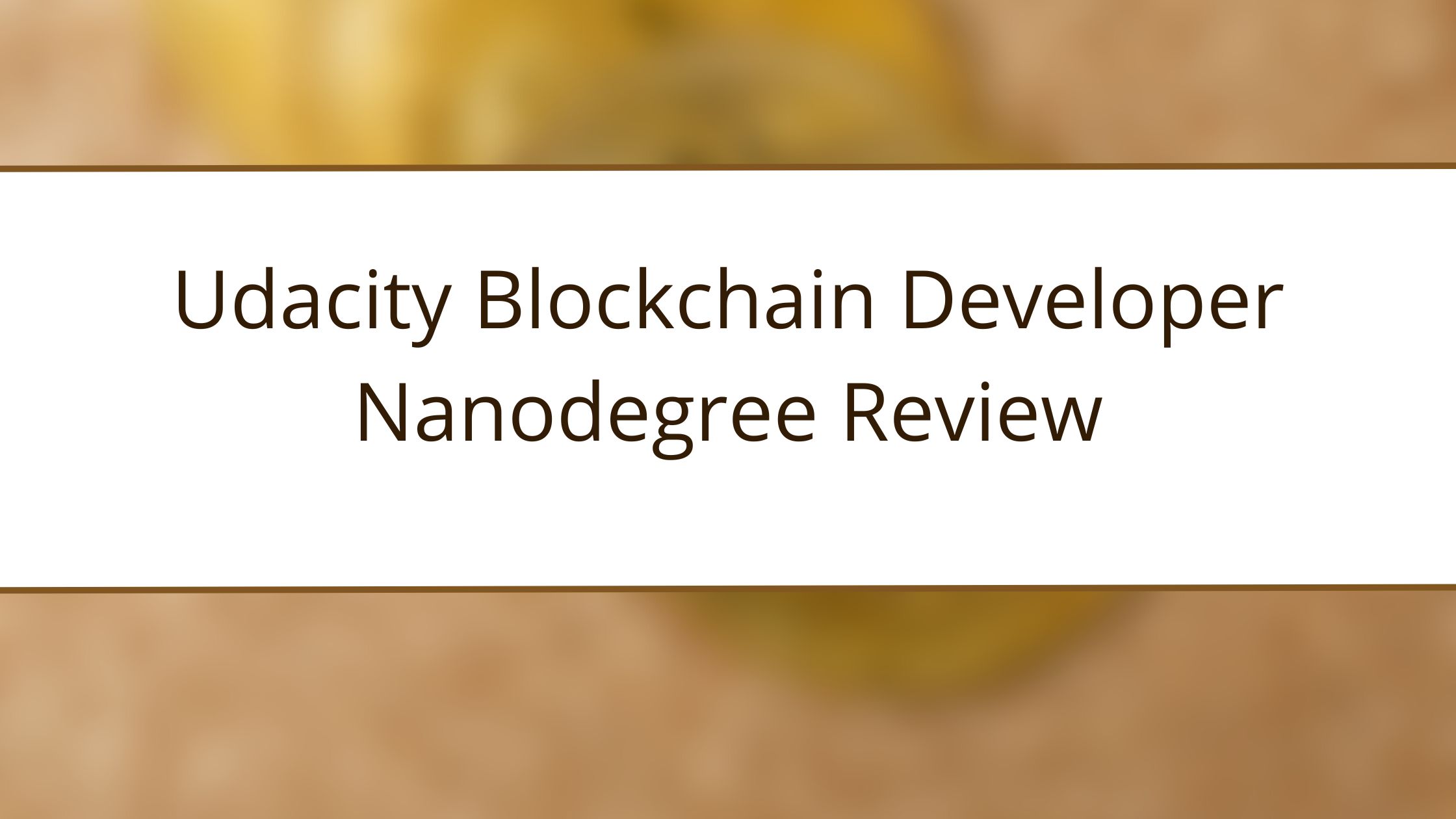 nanodegree blockchain